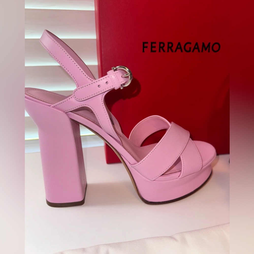 Ferragamo Sonya Heel in Bubblegum